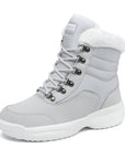 Womens Snow Boots Outdoor Warm Fur Lined Winter Shoes