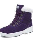 Womens Snow Boots Outdoor Warm Fur Lined Winter Shoes
